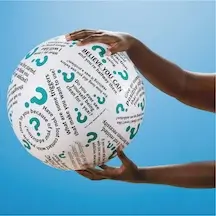 S&S Worldwide Toss 'n Talk-About Addiction Ball